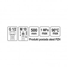 71842 FALA Racord flexibil F/M 1/2" M10x1, lu..